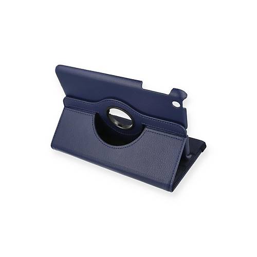 iPad Mini 1 K�l�f 360 Tablet Deri K�l�f - Lacivert