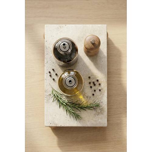 Ayakl� Do�al Mermer Sunum Tablas� & Dekoratif Ya�danl�k Altl��� (12x24x4 cm)