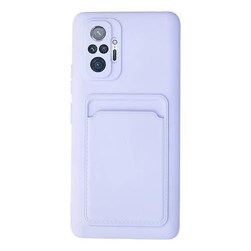 Redmi Note 10 Pro K�l�f Kelvin Kartvizitli Silikon - Lila
