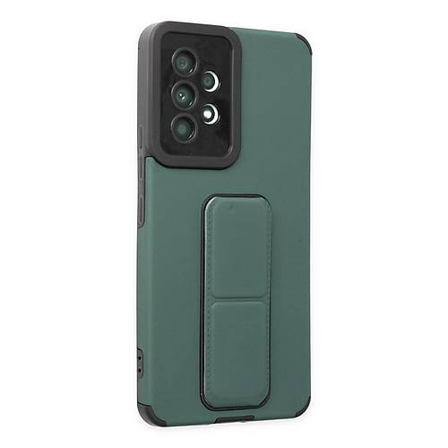 Galaxy A53 5G K�l�f Mega Standl� Silikon - Ye�il