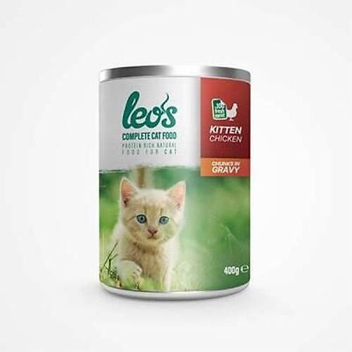 Tavuk Par�a Etli Soslu Yavru Kedi Konservesi 400 Gr