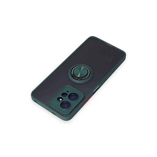 Redmi Note 12 4G K�l�f Montreal Y�z�kl� Silikon Kapak - Ye�il