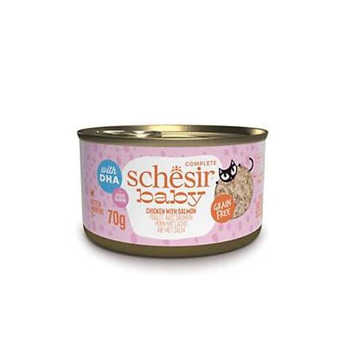 Babycat Tavuklu ve Somon Bal�kl� Tah�ls�z Yavru Kedi Konservesi 70 Gr