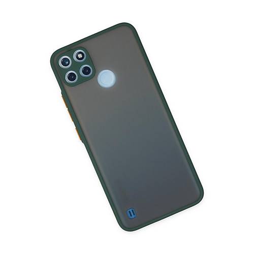 Realme C21Y K�l�f Montreal Silikon Kapak - Ye�il