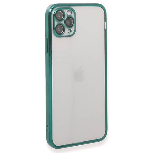 iPhone 11 Pro Max K�l�f Razer Lensli Silikon - Ye�il