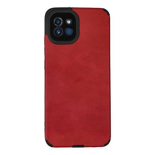 Galaxy A03 K�l�f Loop Deri Silikon - K�rm�z�