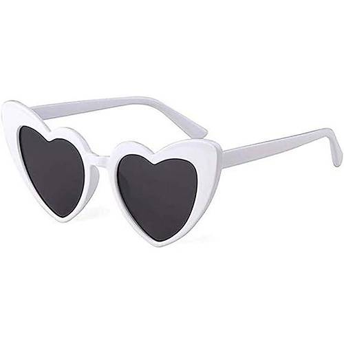 Beyaz Renk Kalp Gelin D���n G�zl��� 15x5 cm