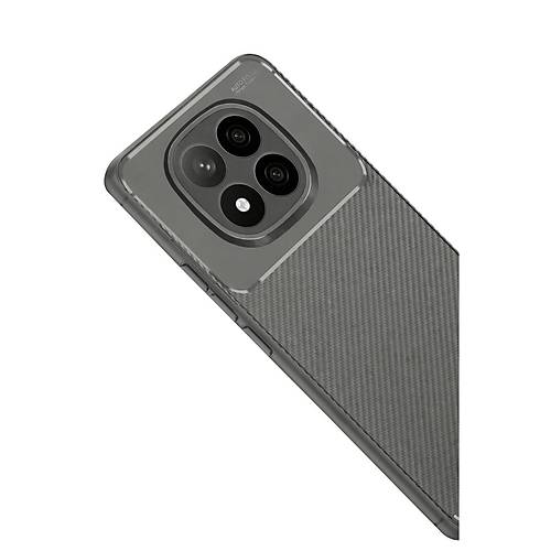 Redmi Note 14 Pro Plus K�l�f Auto Focus Karbon Kapak - Gri
