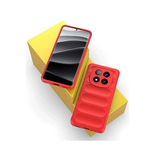 Redmi Note 14 Pro 4G K�l�f Optimum Silikon - K�rm�z�