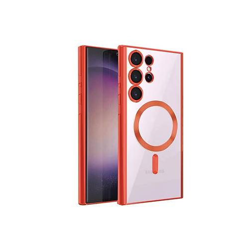 Galaxy S23 Ultra K�l�f Kross Magneticsafe Kapak - K�rm�z�