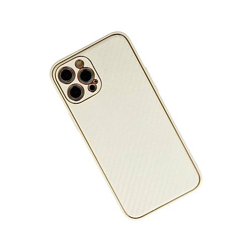iPhone 12 Pro Max K�l�f Coco Karbon Silikon - Beyaz