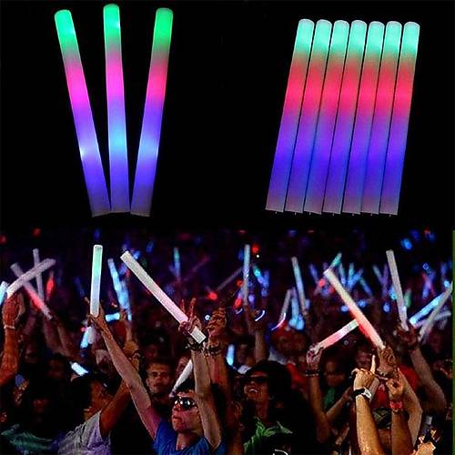 Led I��kl� Rengarenk S�nger Parti �ubuk I��kl� Kau�uk Sopa 46 cm