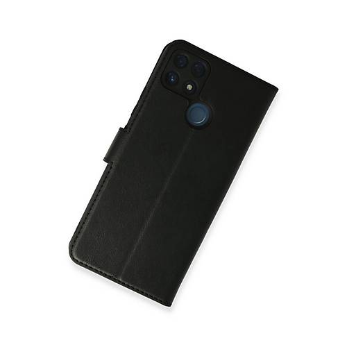 Realme C25 K�l�f Trend S Plus Kapakl� K�l�f - Siyah