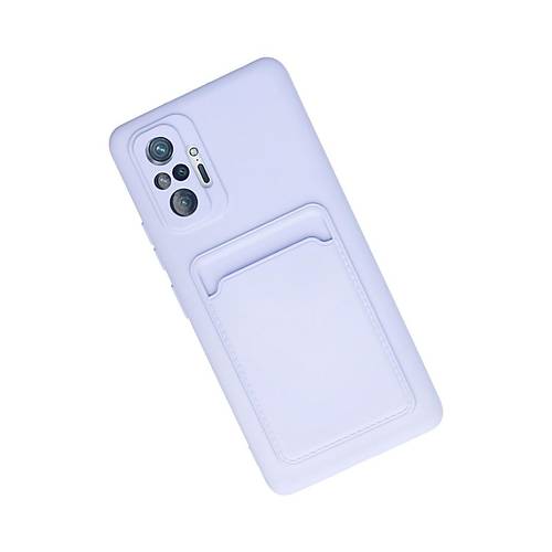 Redmi Note 10 Pro K�l�f Kelvin Kartvizitli Silikon - Lila