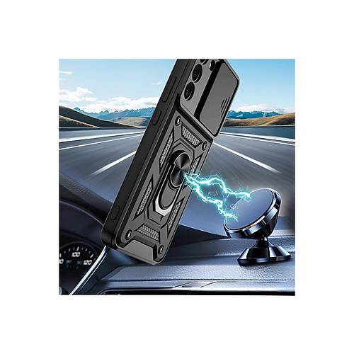 Galaxy S22 K�l�f Pars Lens Y�z�kl� Silikon - Ye�il