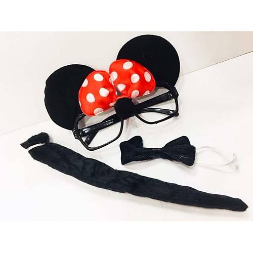 Minnie Mouse G�zl��� Papyonu Kuyru�u Seti