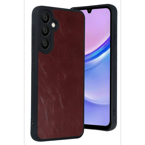 Galaxy A57 5G Aras Deri Kapak - Bordo