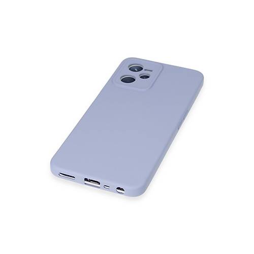 Realme C35 K�l�f Nano i�i Kadife Silikon - Lila