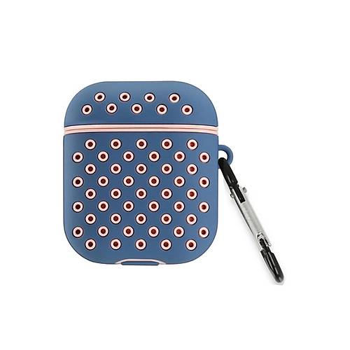 Airpods 2 (2.nesil) Spor Delikli K�l�f - Mavi-Pembe