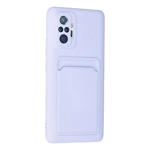 Redmi Note 10 Pro K�l�f Kelvin Kartvizitli Silikon - Lila