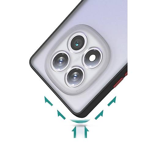 Redmi Note 14 Pro 5G K�l�f Montreal Silikon Kapak - Siyah
