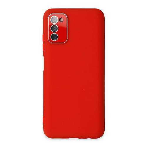 Galaxy A03S K�l�f Lansman Glass Kapak - K�rm�z�