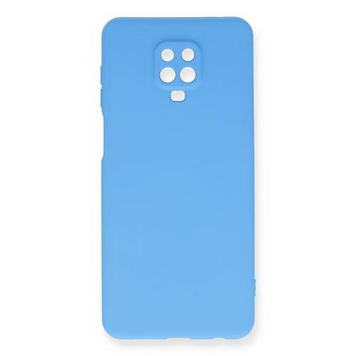 Redmi Note 9 Pro K�l�f Nano i�i Kadife Silikon - Mavi