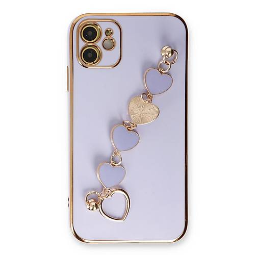 iPhone 12 K�l�f Esila Silikon - Lila