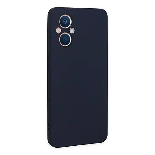 Reno 7 Lite K�l�f Nano i�i Kadife Silikon - Lacivert