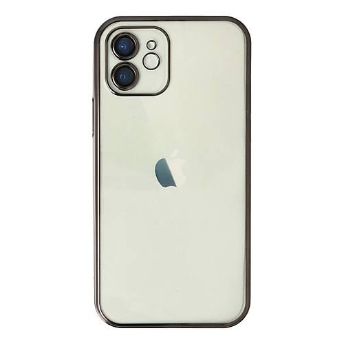 iPhone 12 K�l�f Razer Lensli Silikon - Siyah