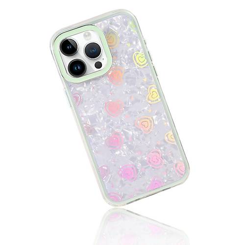 iPhone 15 Lumi Desenli Kapak - Ye�il