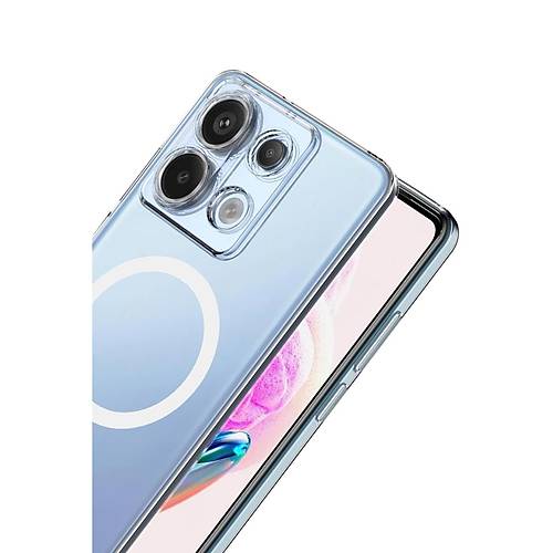 Redmi Note 13 Pro 4G Combo Sert �effaf Magsafe Kapak - �effaf