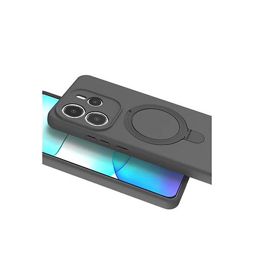 Redmi Note 14 4G Regal Magsafe Standl� Kapak - Titan Gri