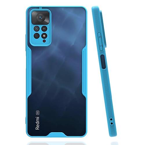 Redmi Note 11 Pro K�l�f Platin Silikon - Mavi