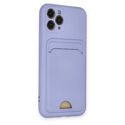iPhone 11 Pro K�l�f Kelvin Kartvizitli Silikon - Lila