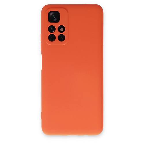 Redmi Note 11T K�l�f Nano i�i Kadife Silikon - Turuncu