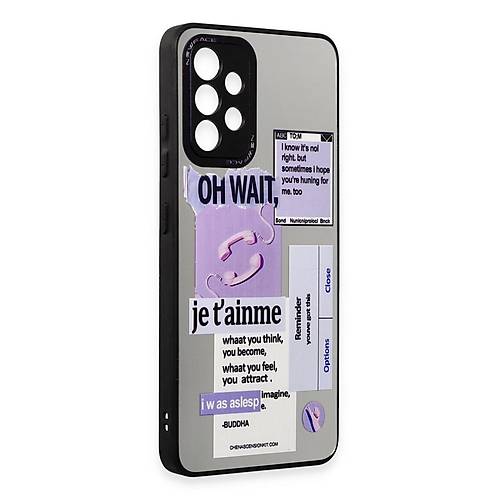 Galaxy A52 K�l�f Mirror Desenli Kapak - Mirror - 4