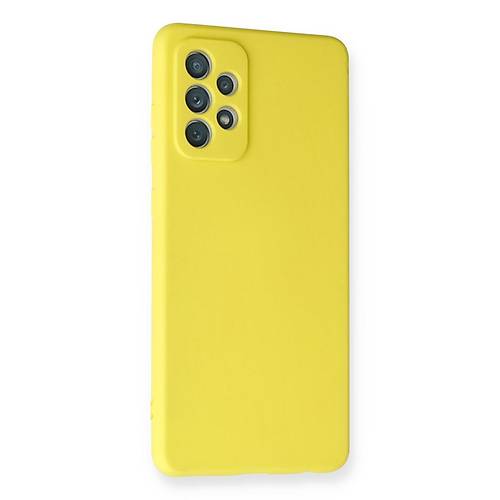 Galaxy A72 K�l�f Nano i�i Kadife Silikon - Sar�