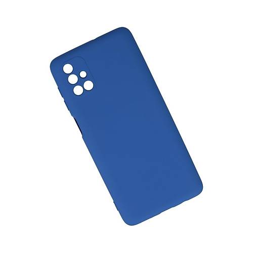 Galaxy M51 K�l�f Nano i�i Kadife Silikon - Mavi