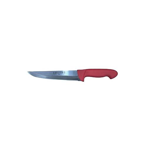 Paslanmaz �elik Kasap B��a�� K�rm�z� Sapl� Et ve Mutfak B��a�� 27 cm