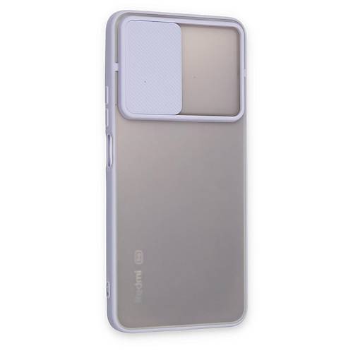 Redmi Note 11T K�l�f Palm Buzlu Kamera S�rg�l� Silikon - Lila