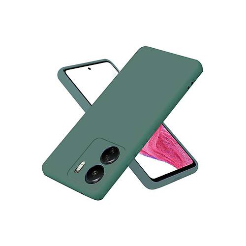 Redmi 13C K�l�f First Silikon - Koyu Ye�il