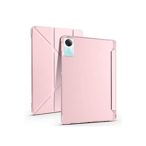 Redmi Pad SE 4G K�l�f Kalemlikli Mars Tablet K�l�f� - Rose Gold
