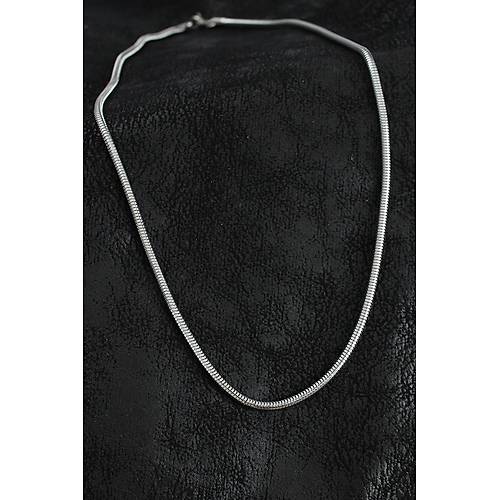 316L �elik Oval �talyan Zincir Model G�m�� Renk Erkek Kolye