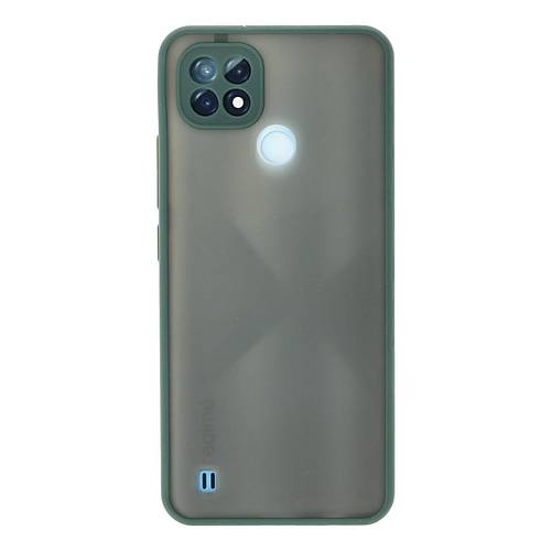 Realme C21 K�l�f Montreal Silikon Kapak - Ye�il