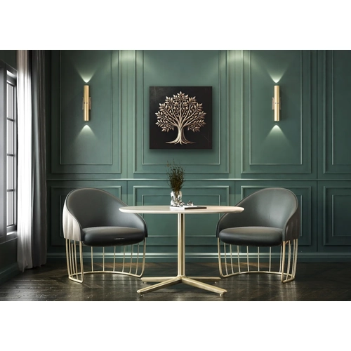 Bronz A�a� Kanvas Tablo 60x60cm