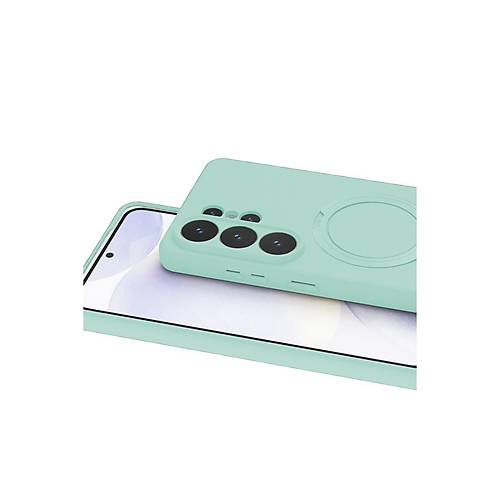 Galaxy S26 Ultra Regal Magsafe Standl� Kapak - Su Ye�ili
