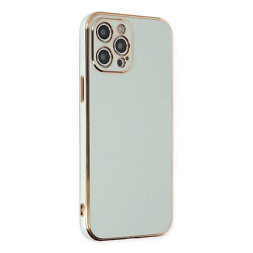 iPhone 12 Pro K�l�f Volet Silikon - A��k Ye�il