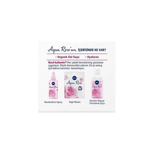 Y�z Bakim Kremi & Aqua Rose Organik G�l Sulu Nemlendirici Jel G�nd�z Kremi 50ML