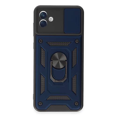 Galaxy A04E K�l�f Pars Lens Y�z�kl� Silikon - Lacivert